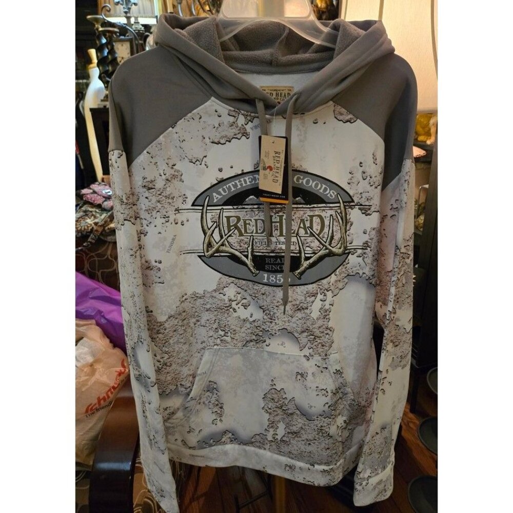 WT # 1075 NEW..WOMEN'S LARGE REDHEAD OVERSIZED HOODIE